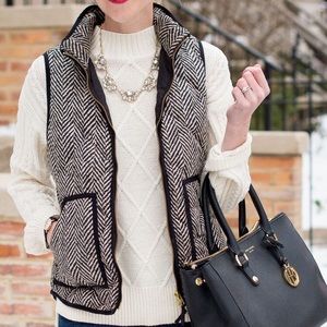 J Crew HERRINGBONE Vest